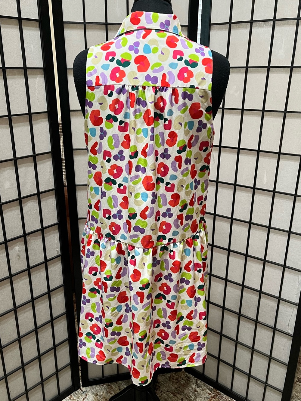 SSYS THE KENDALL SLEEVELESS COLLARED DRESS IN ANIMAL, WOMEN SIZE M - Picture 7 of 10